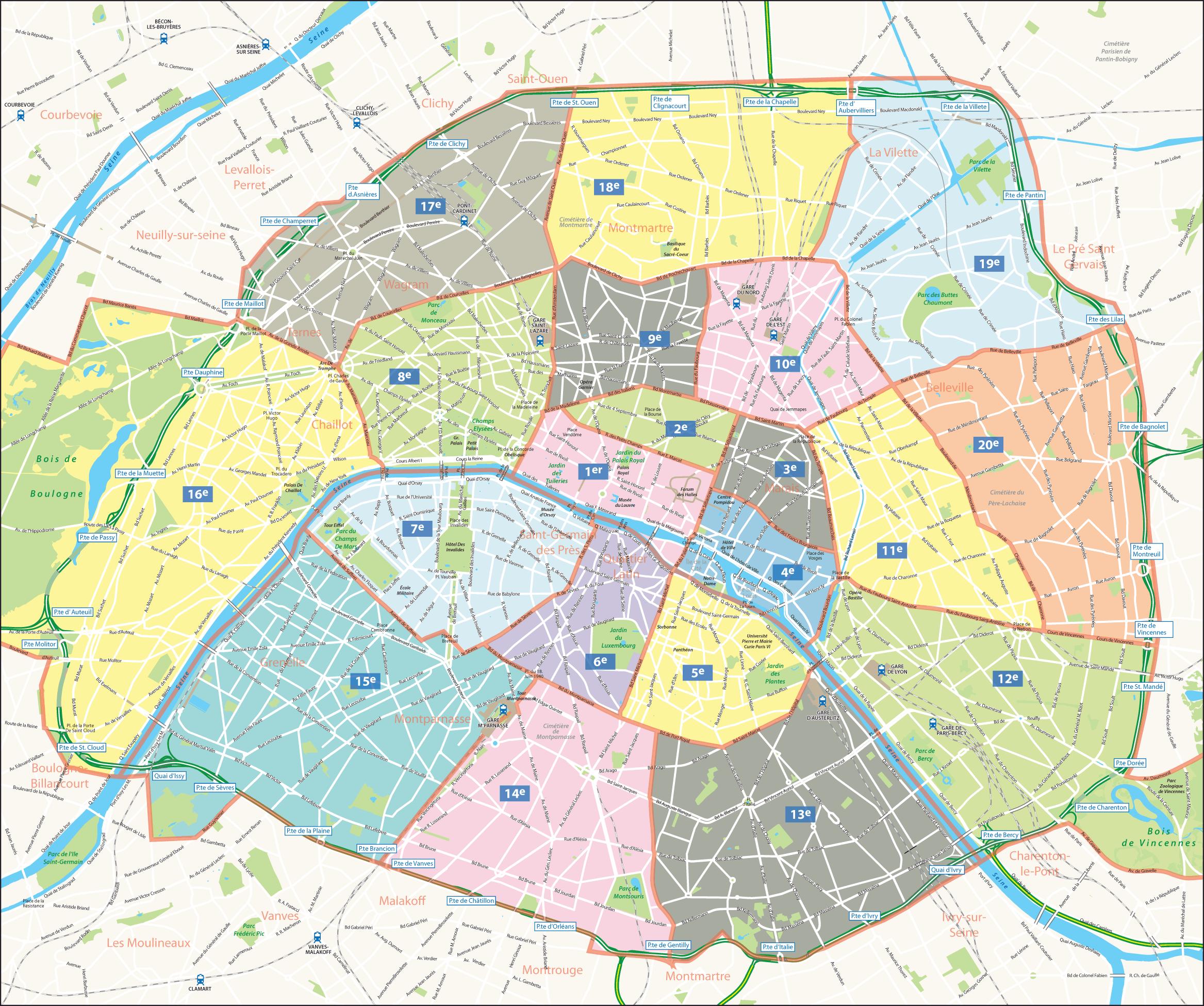 carte-plan-paris-arrondissements